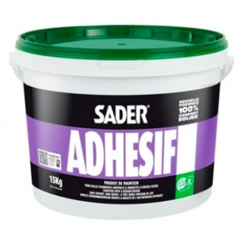 SaderAdhesif. Фиксатор для ПВХ напольных покрытий, съёмных плиток, ковровых покрытий, ПВХ. 15 кг.
